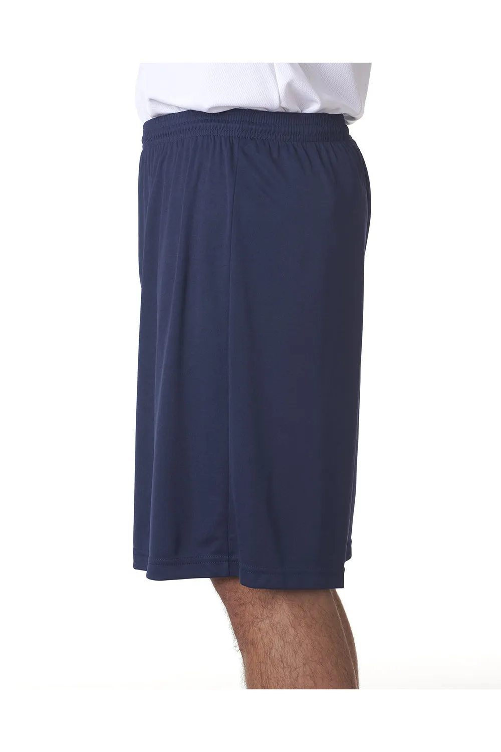 A4 Mens Moisture Wicking Performance Shorts - Navy Blue