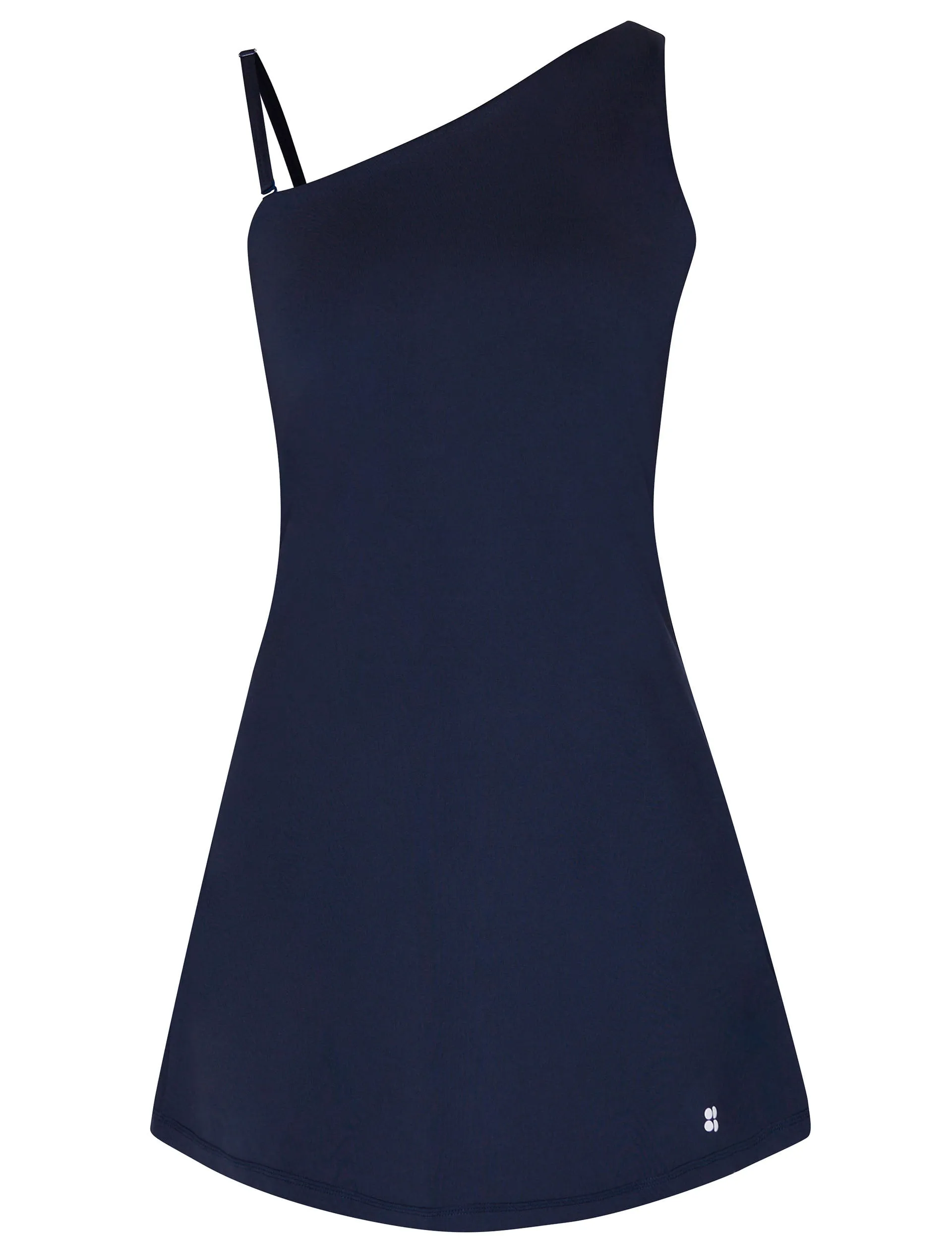 All Round Asymmetric Dress - Navy Blue