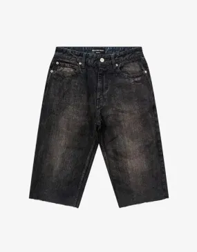 Balenciaga Dark Brown Slim Denim Shorts