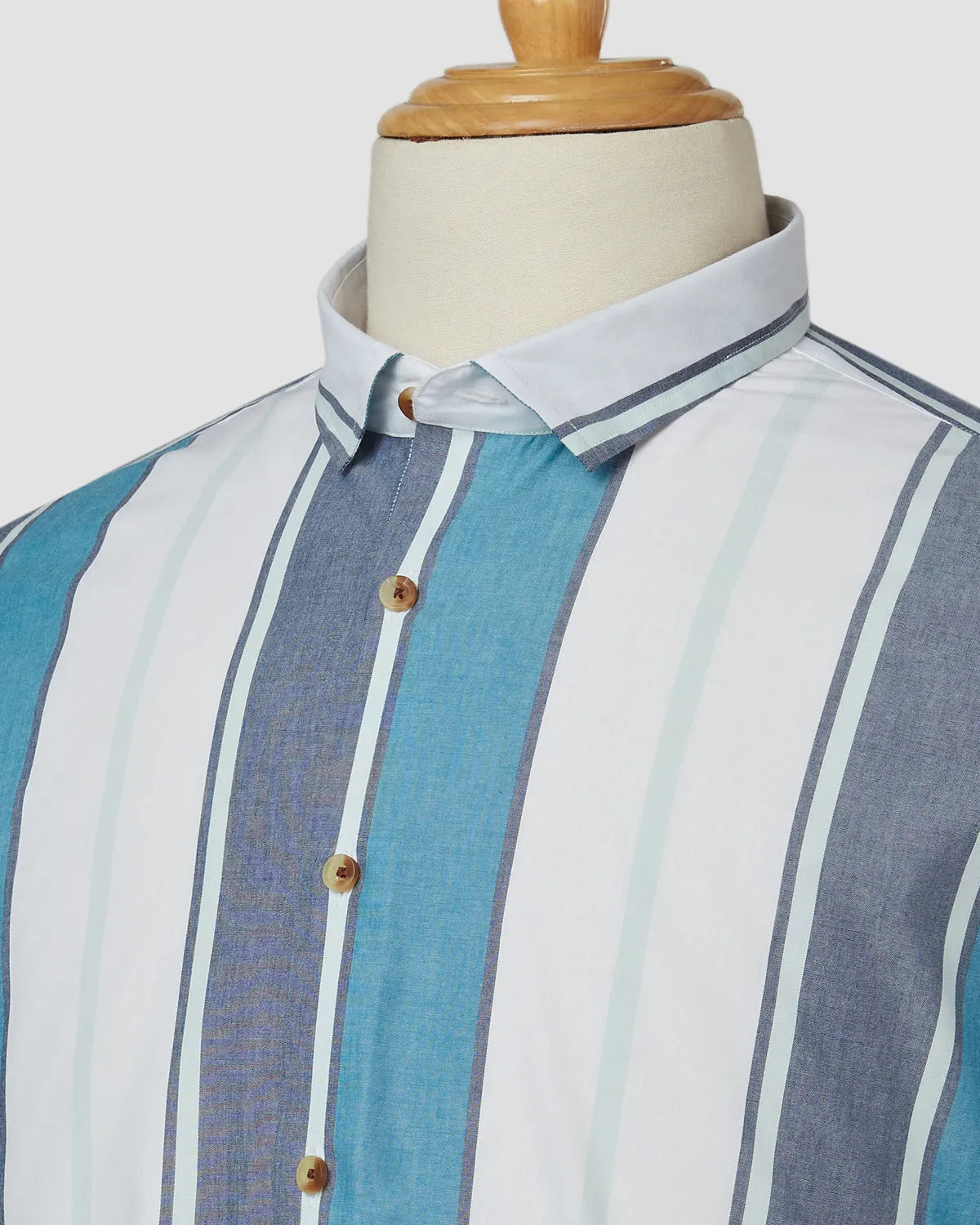 Blue Channel Striped Shirt