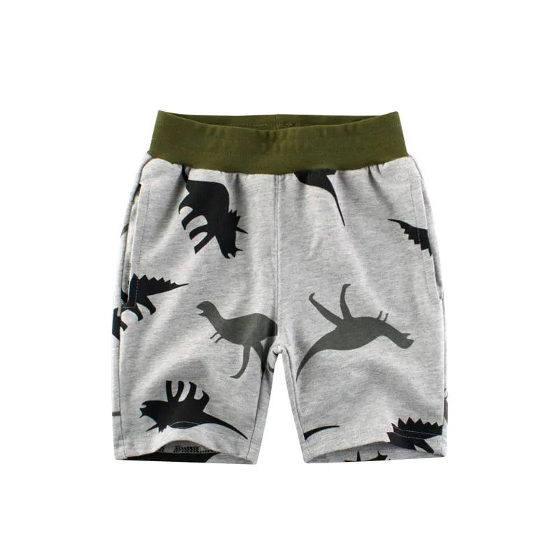 Boys Camouflage Shorts Cotton Trousers Kids Children Loose Sport-Beach Shorts Sweatpants 2-7Y