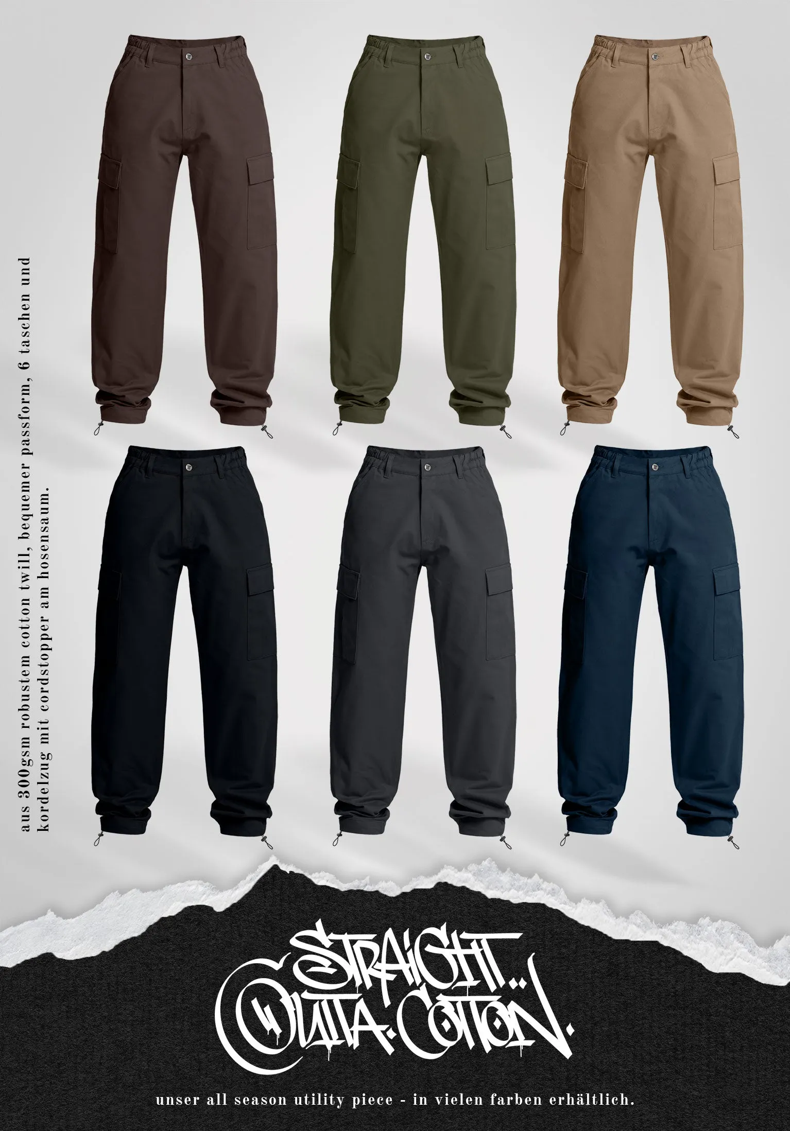 Cargo Pants - Slate Grey