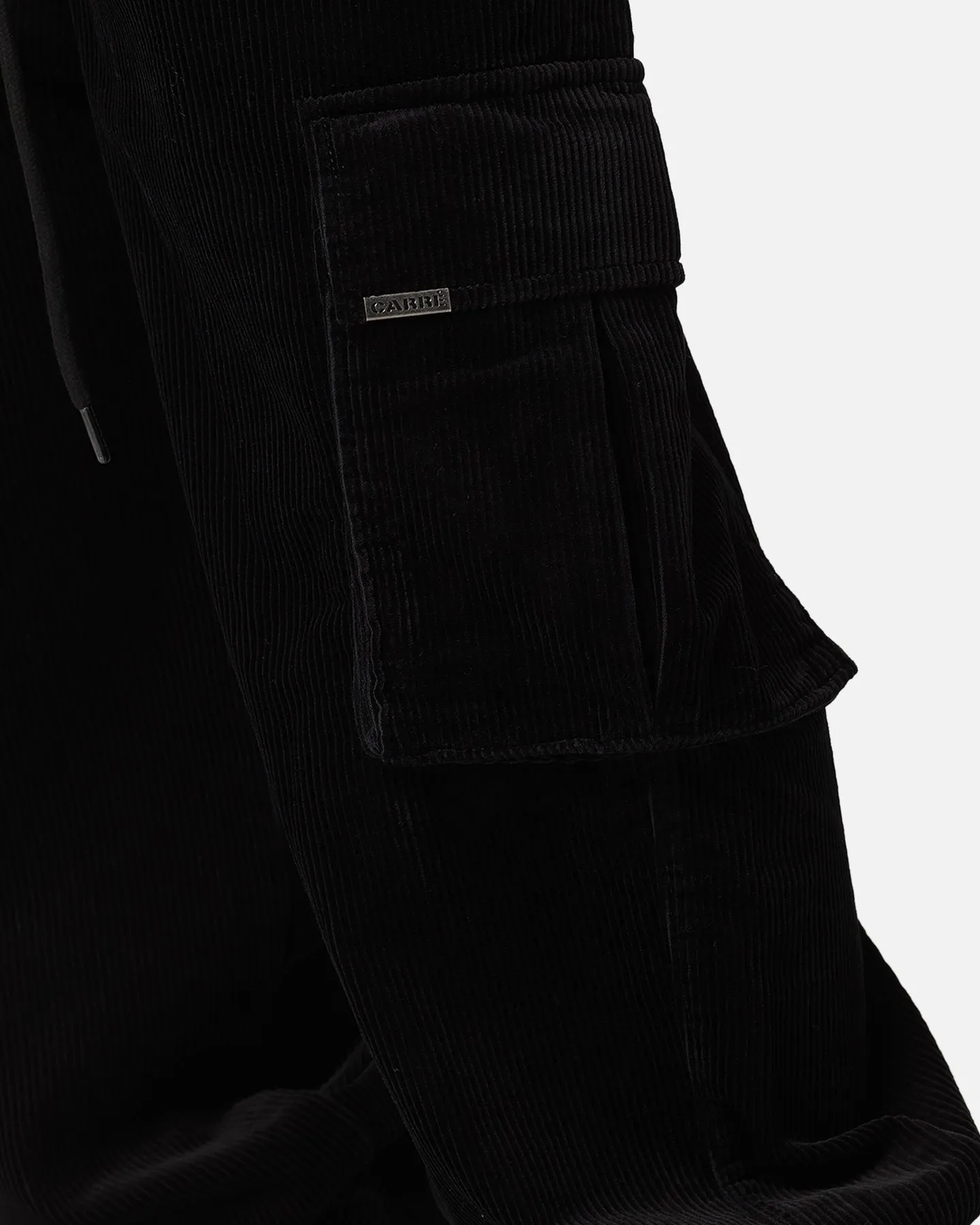 Carre Cord Superior Corduory Jogger Pants Black