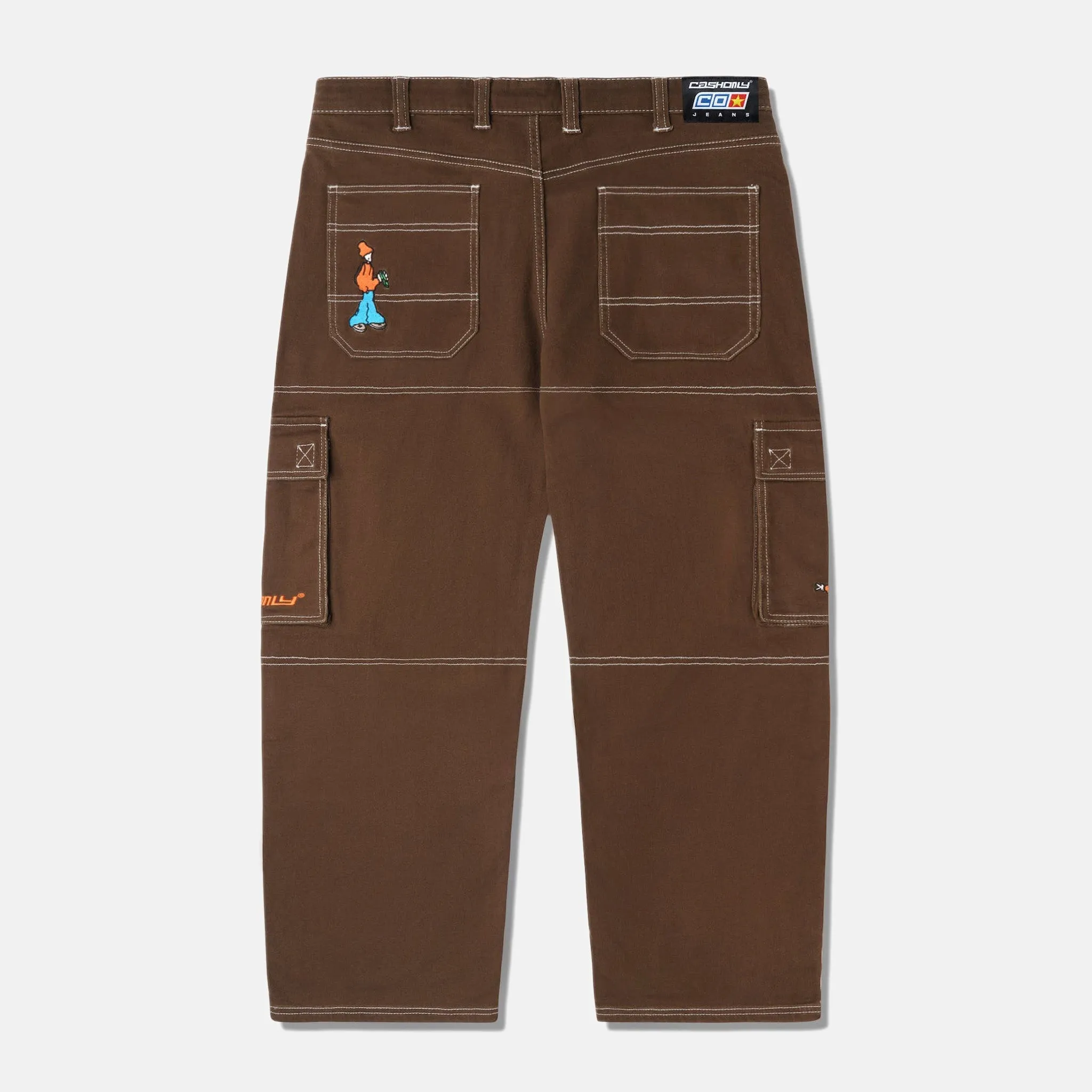 Cash Only - Aleka Denim Cargo Pants - Brown