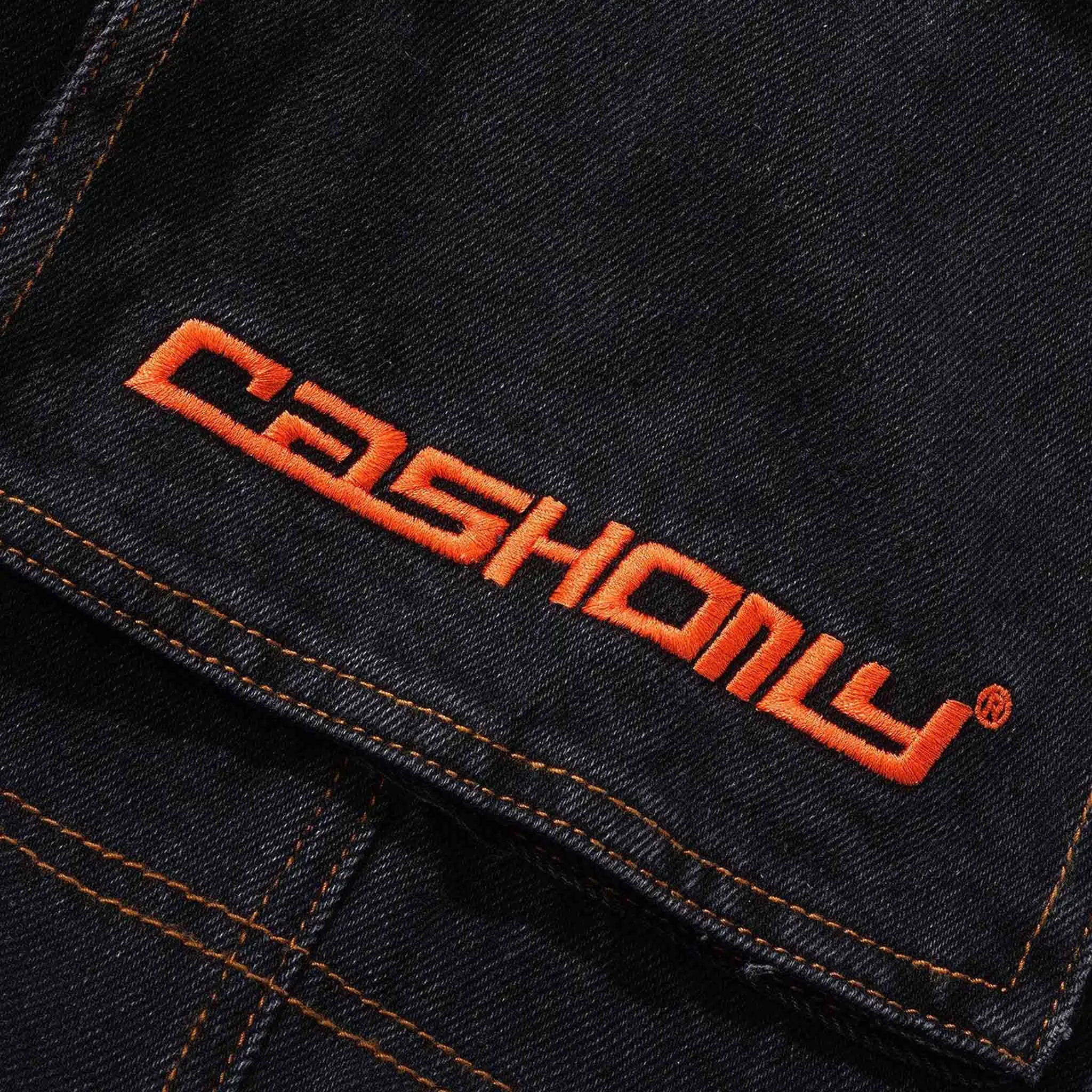 Cash Only - Aleka Denim Cargo Pants - Faded Black