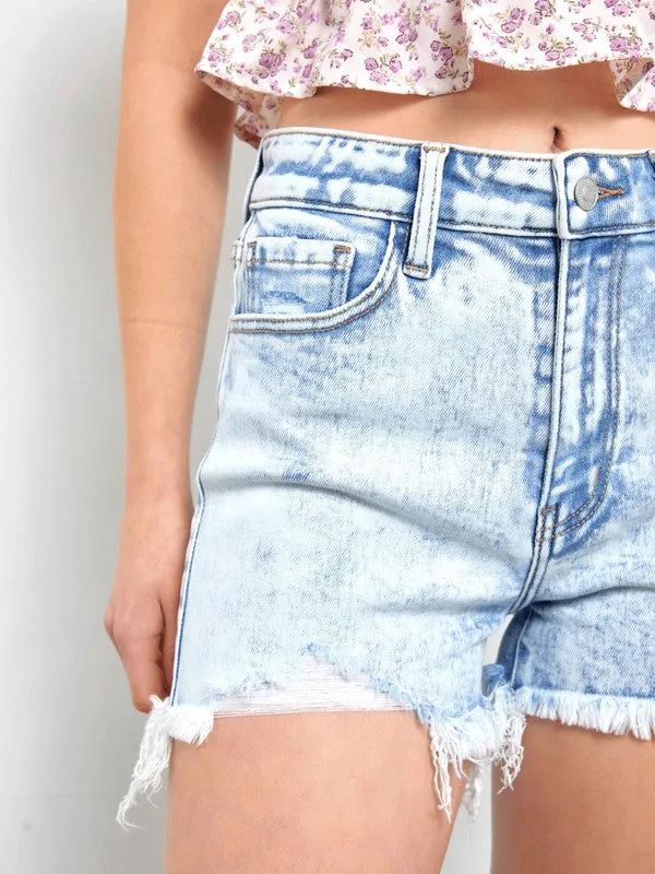 Clara High Rise Frayed Hem Short