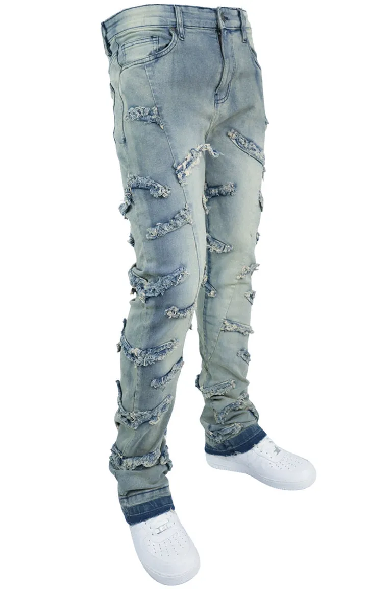 Climbing Thread Stacked Denim (Medium Blue)