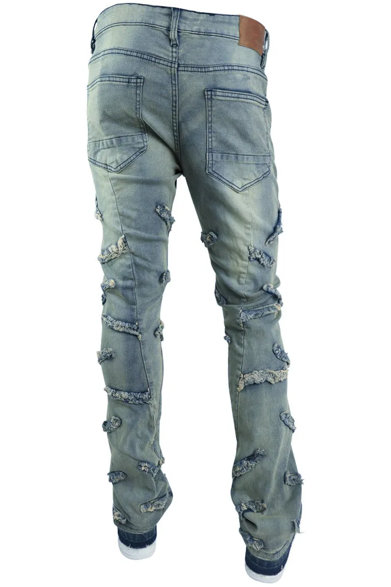 Climbing Thread Stacked Denim (Medium Blue)