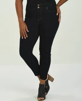 D Jeans Plus Double Button Skinny Jean