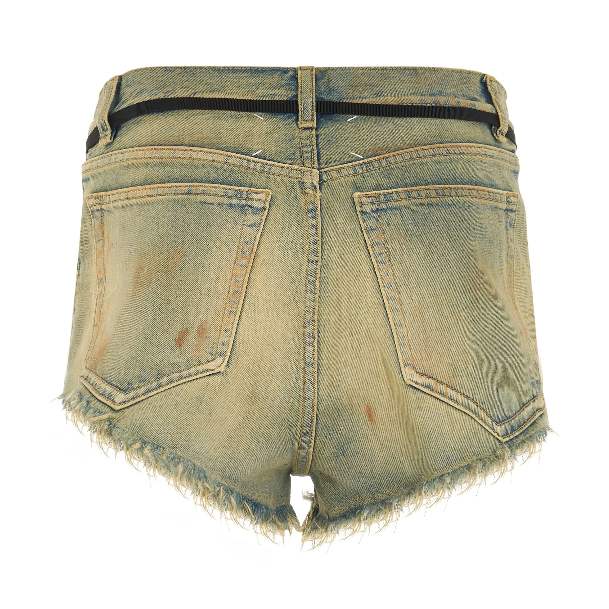 Distressed Denim Shorts in Dirty Wash