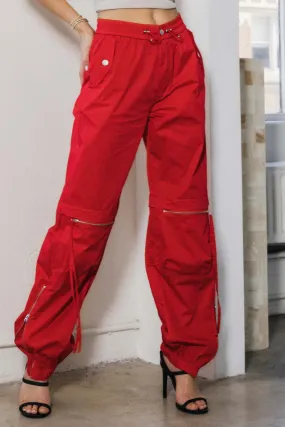 Elastic Waist Band Baggy Cargo Pants