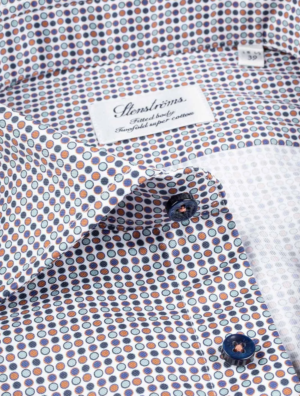 Fitted Dot Pattern Shirt Multi