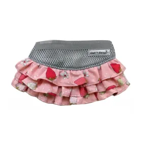 Flirty Strawberry Dog Skirt for  Strawberry Teacup Vest Harness