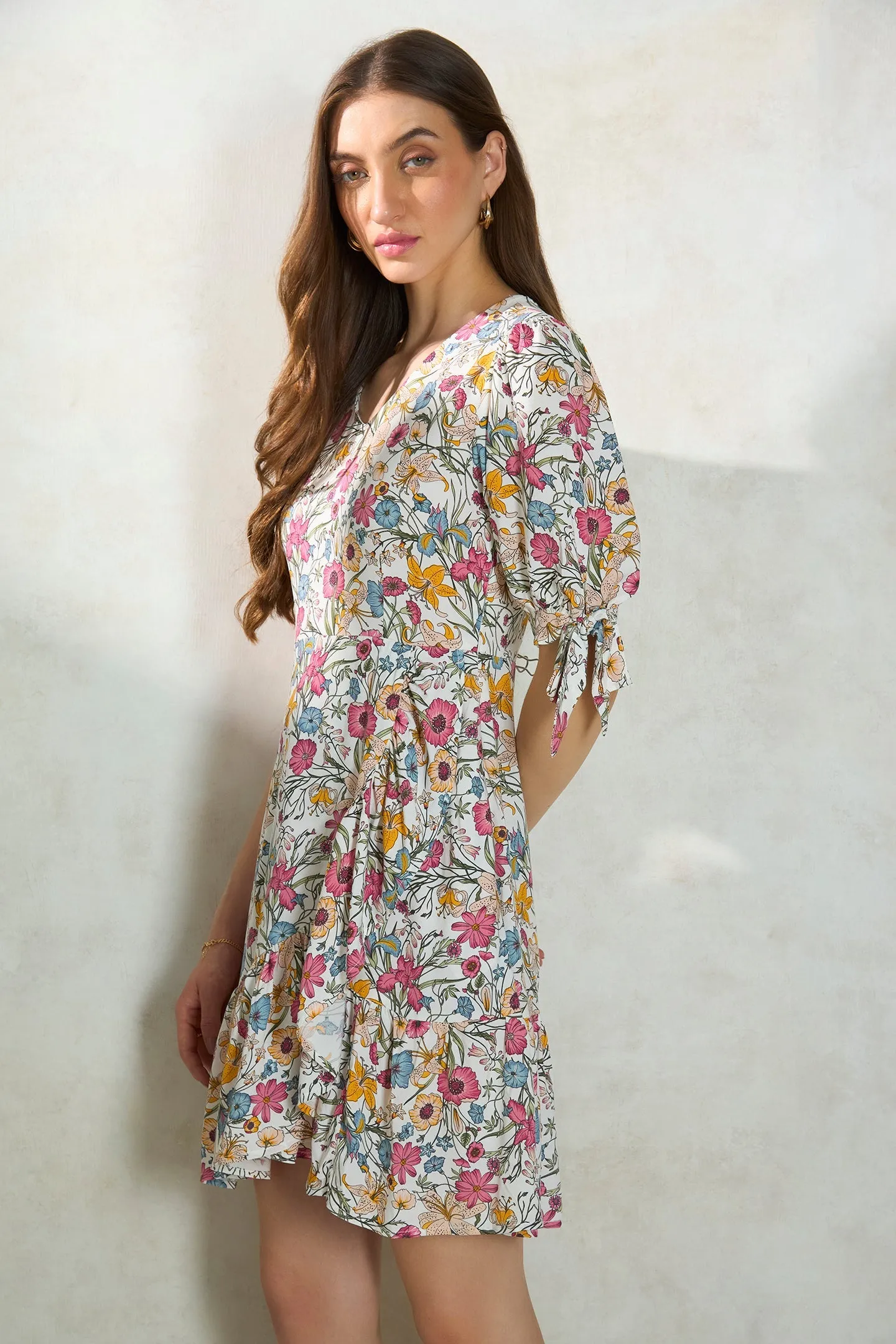 Gauri|Floral A-line Dress