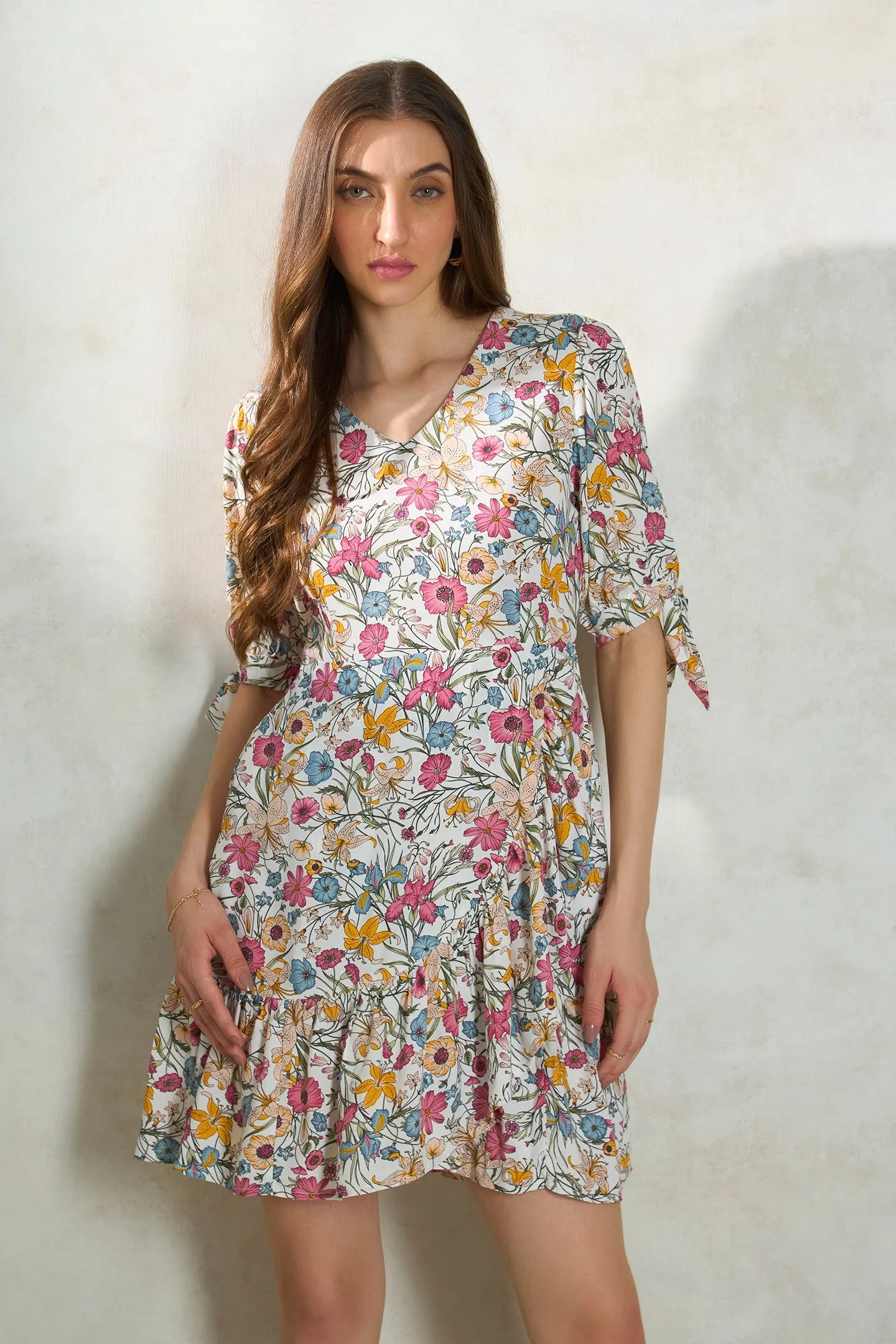 Gauri|Floral A-line Dress