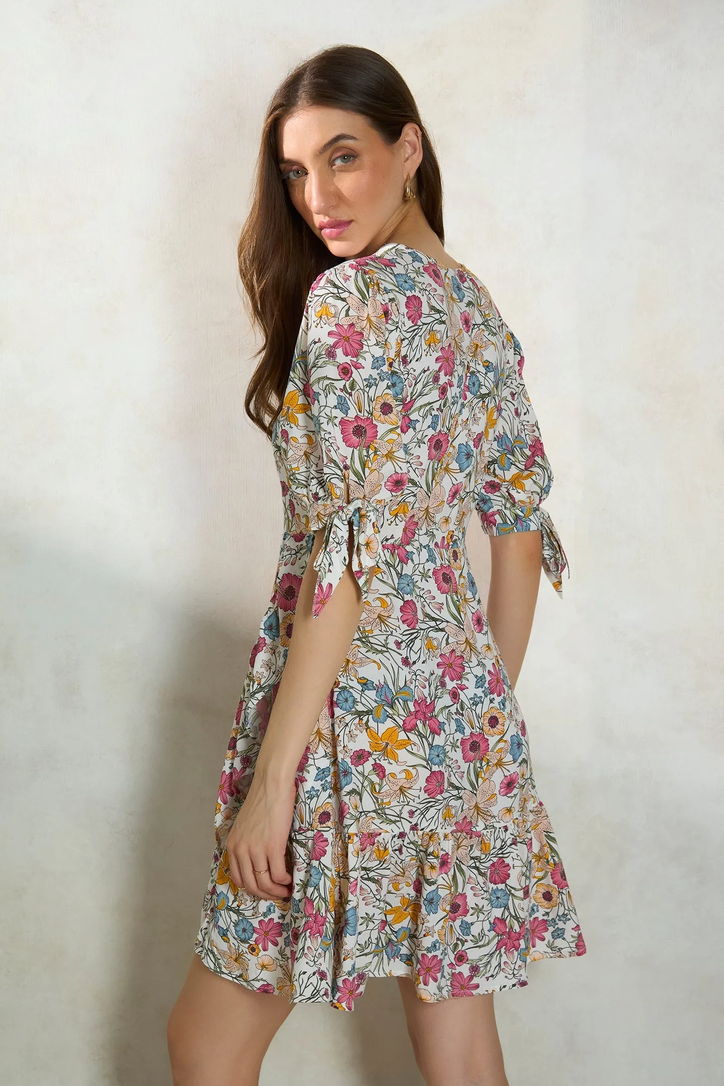 Gauri|Floral A-line Dress