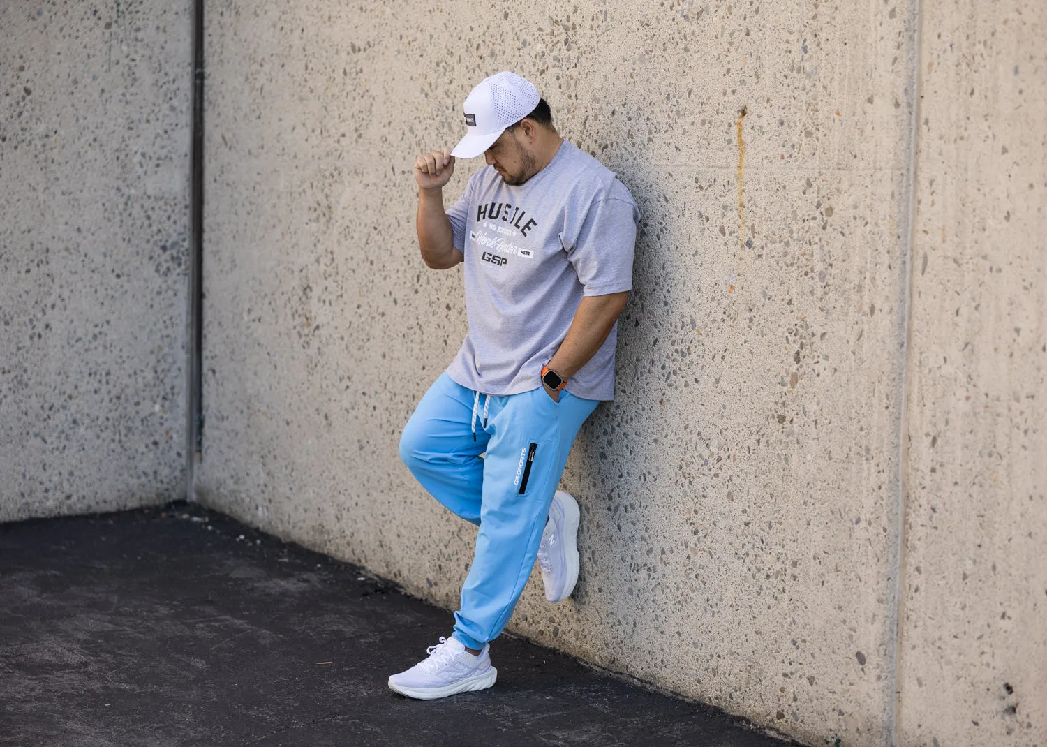 GS Sports Tech Jogger Pants (Short) - Powder Blue