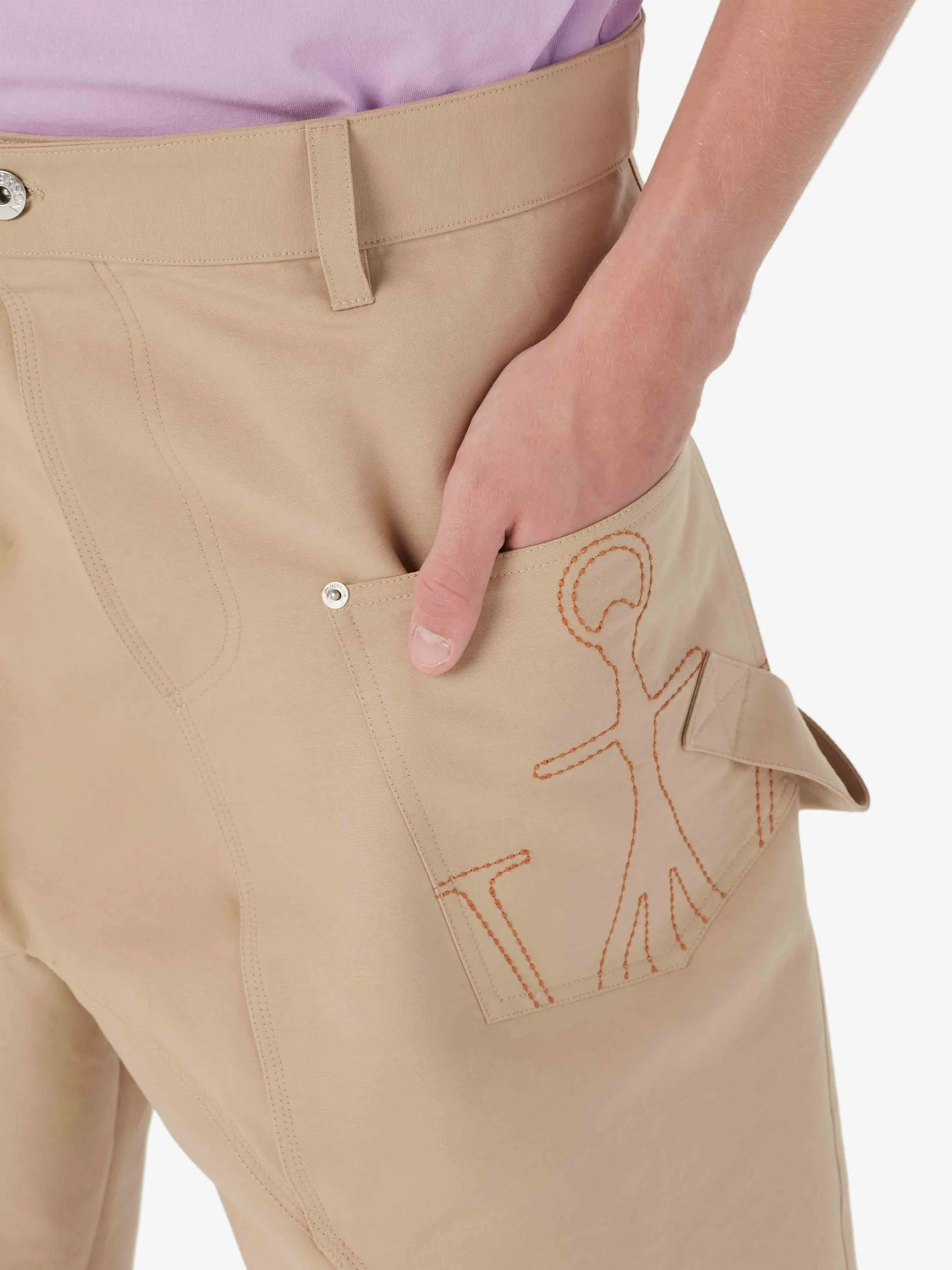 JW Anderson chino shorts, beige