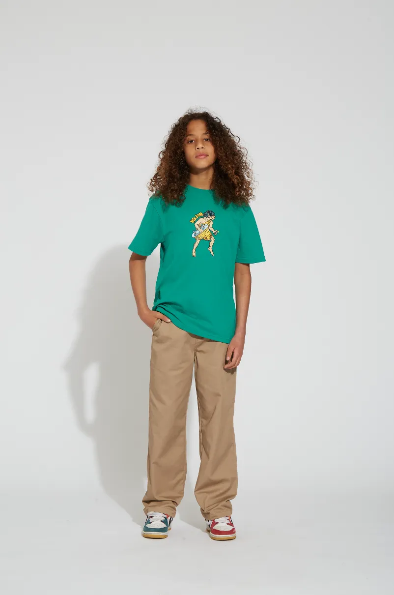 Kids Loose Truck Chino Trousers Khaki