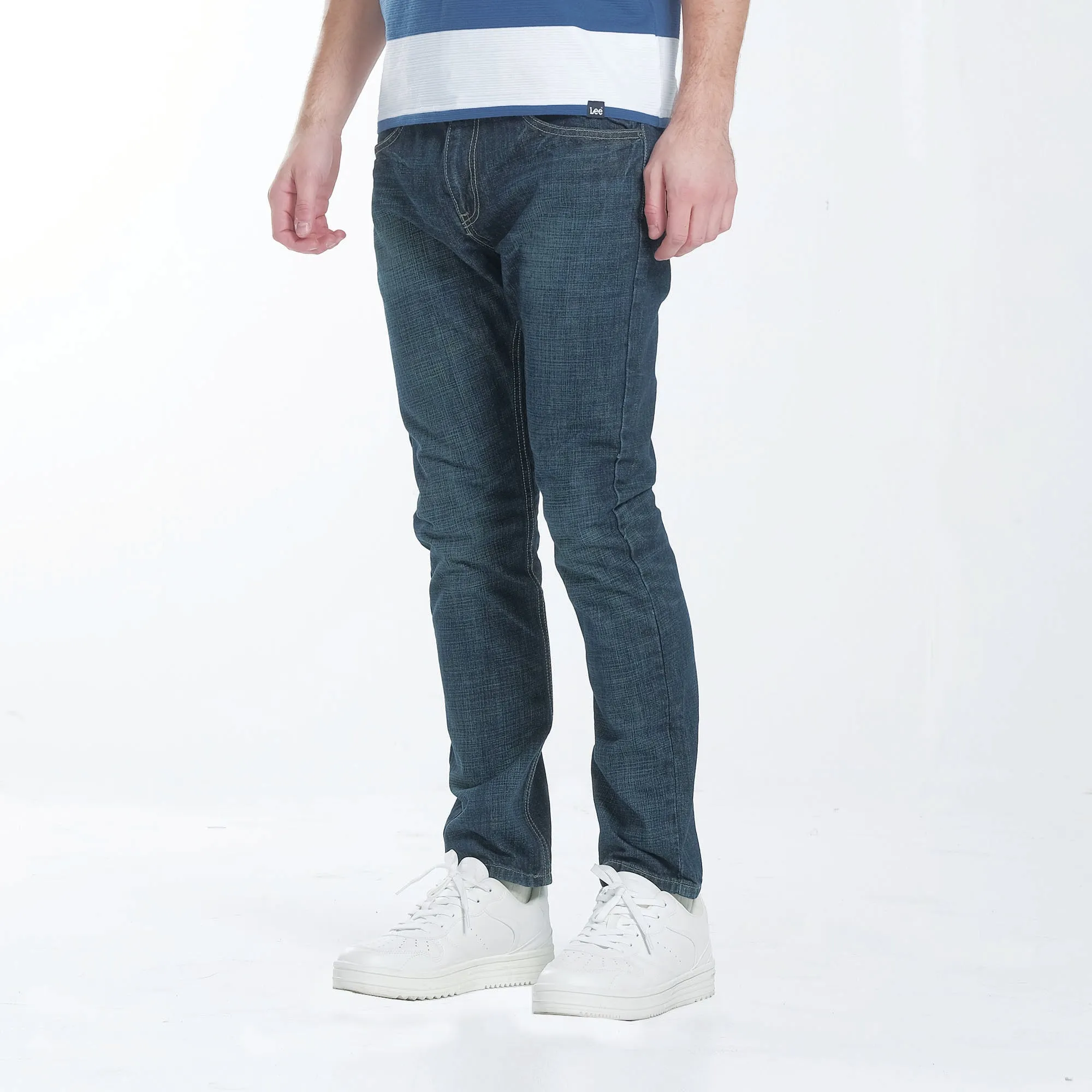 LEE MENS RAMONE FIT SLIM NARROW JEANS IN VINTAGE WORN