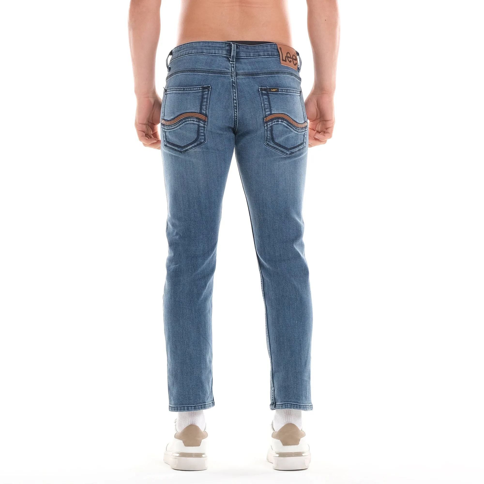 LEE MENS RAMONE PATCH AND REPAIR DENIM JEANS