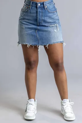 LEVIS SHREDDED SKIRT