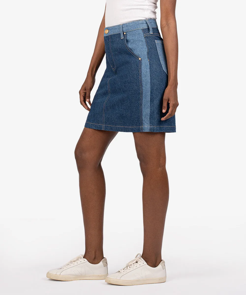 Lola High Rise Denim Skirt