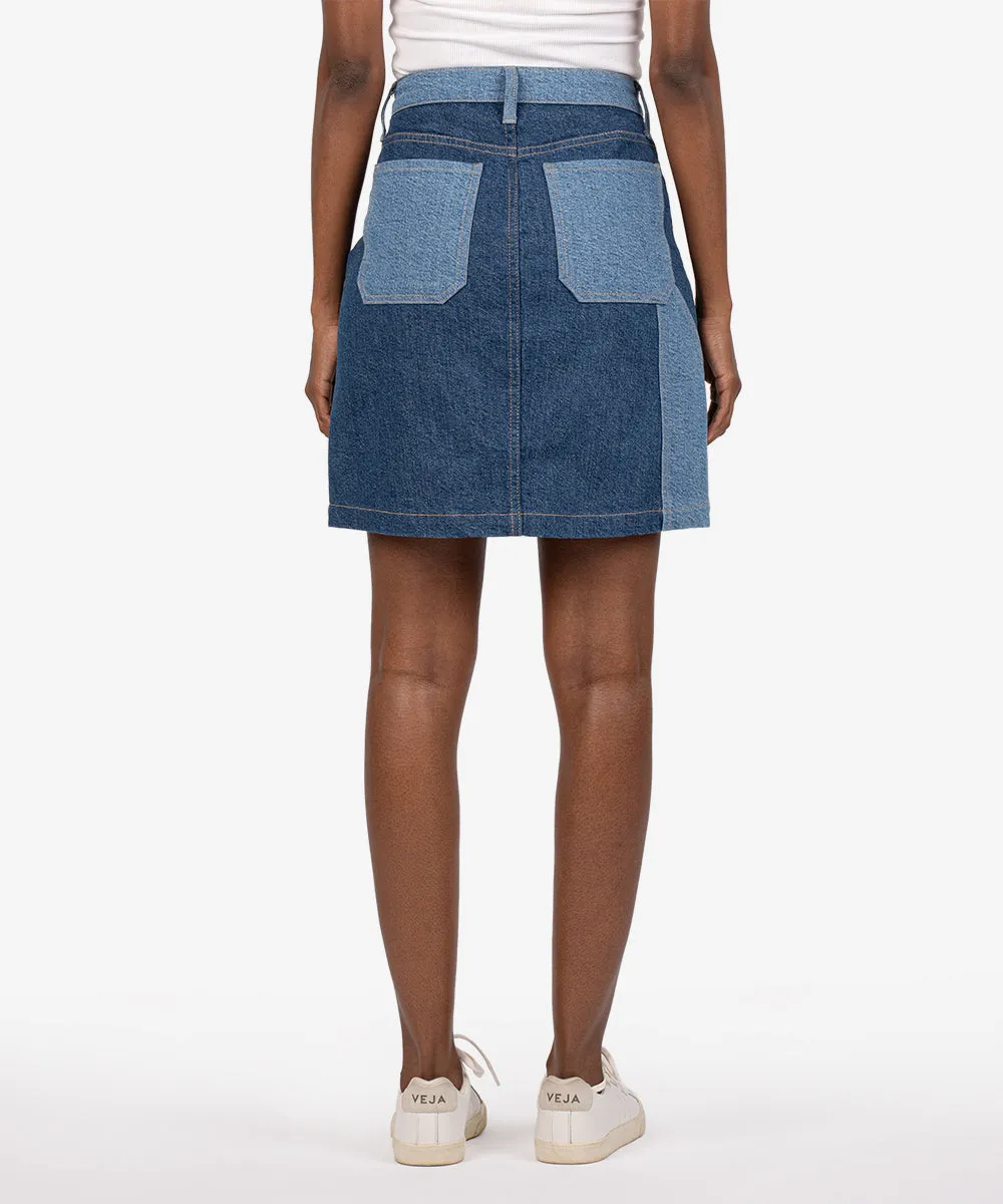 Lola High Rise Denim Skirt