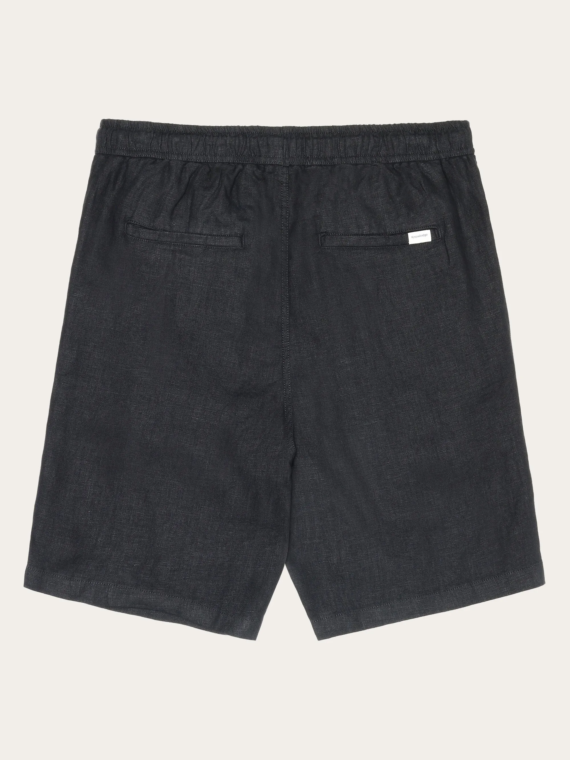 Loose Linen shorts - Black Jet