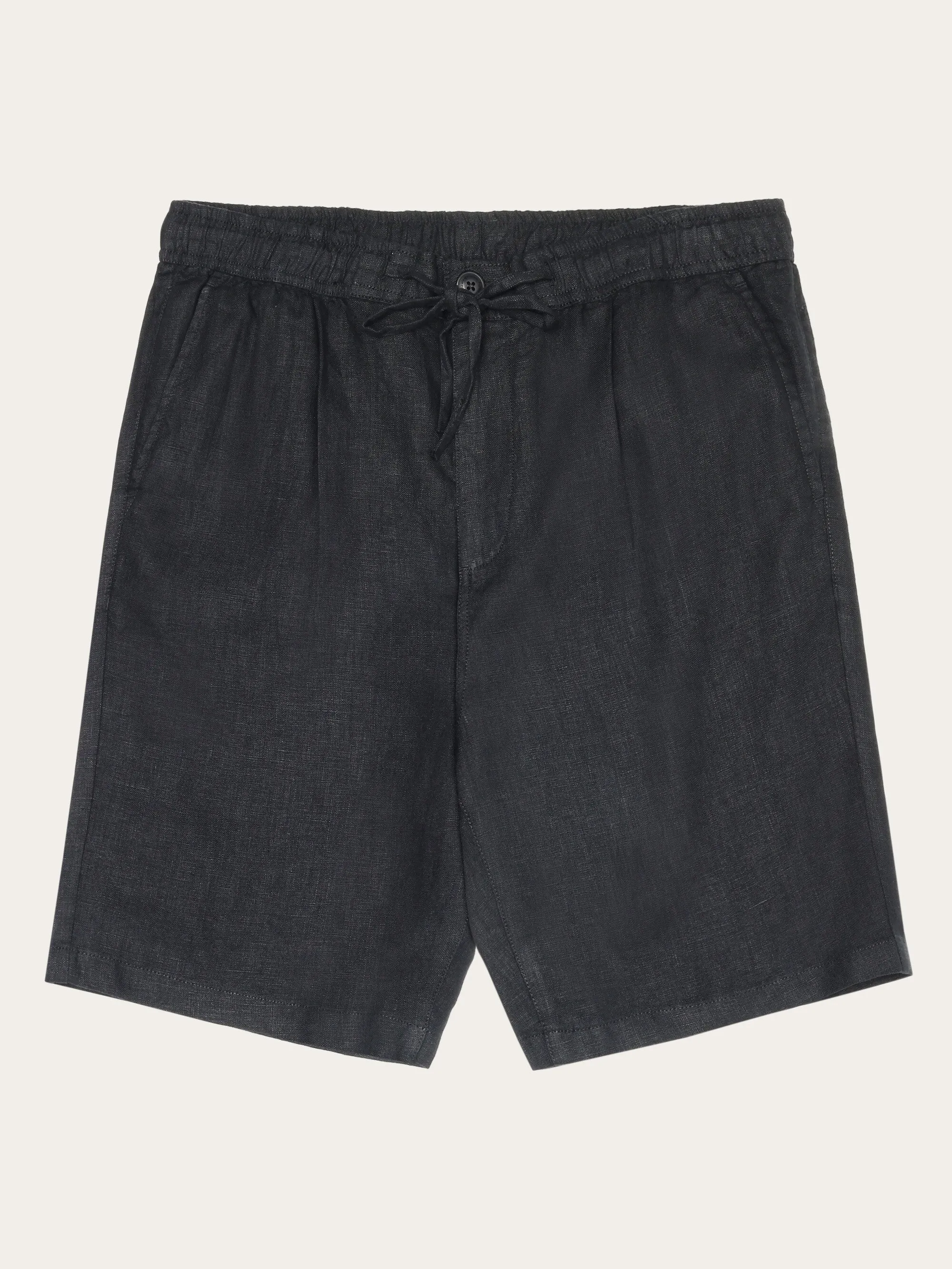 Loose Linen shorts - Black Jet