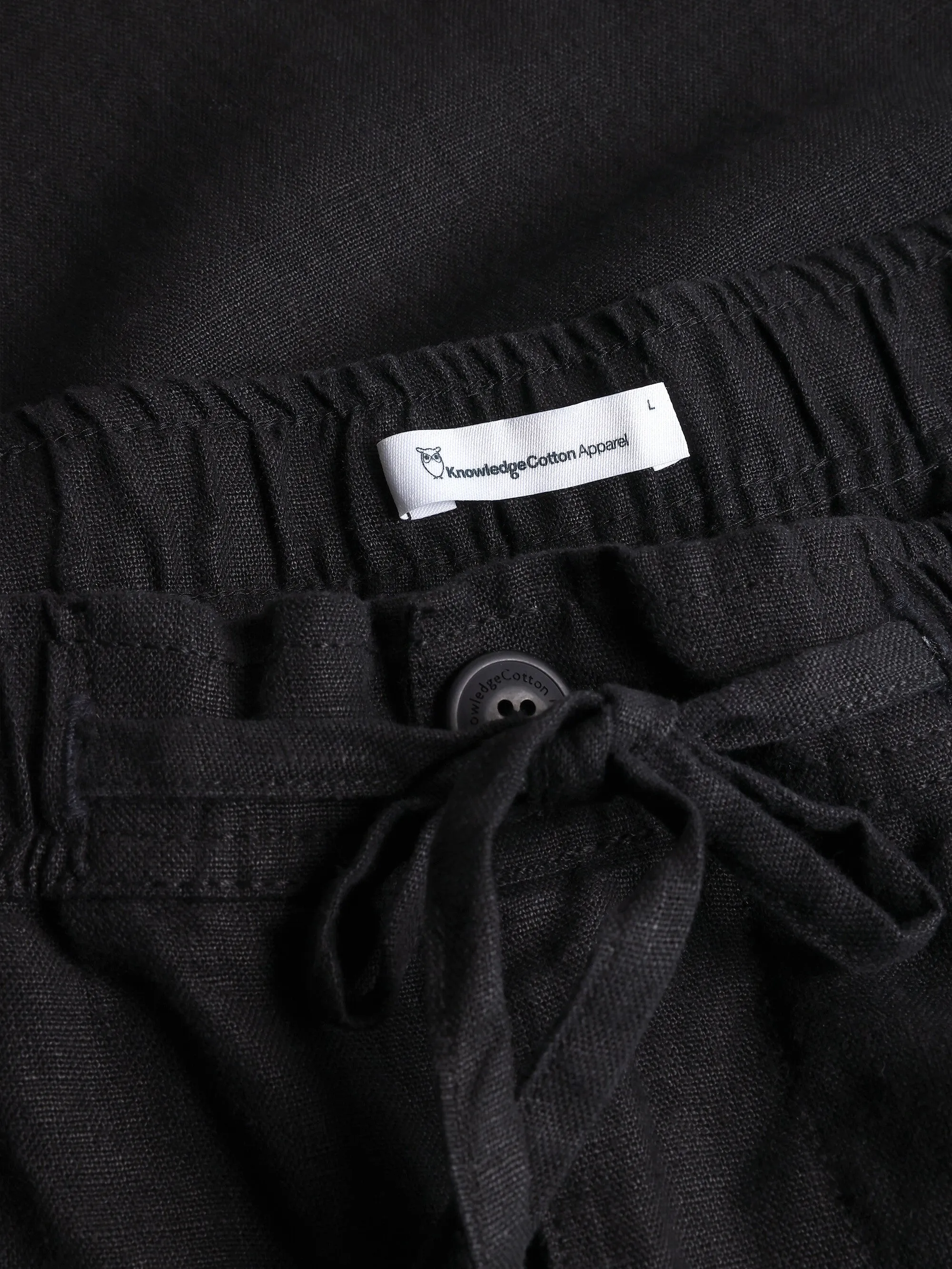 Loose Linen shorts - Black Jet