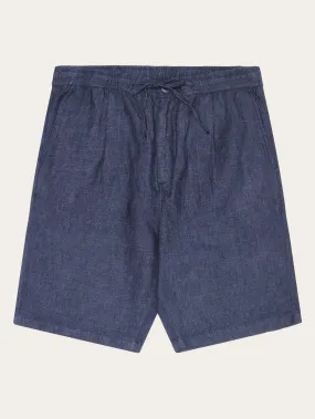 Loose Linen shorts - Total Eclipse