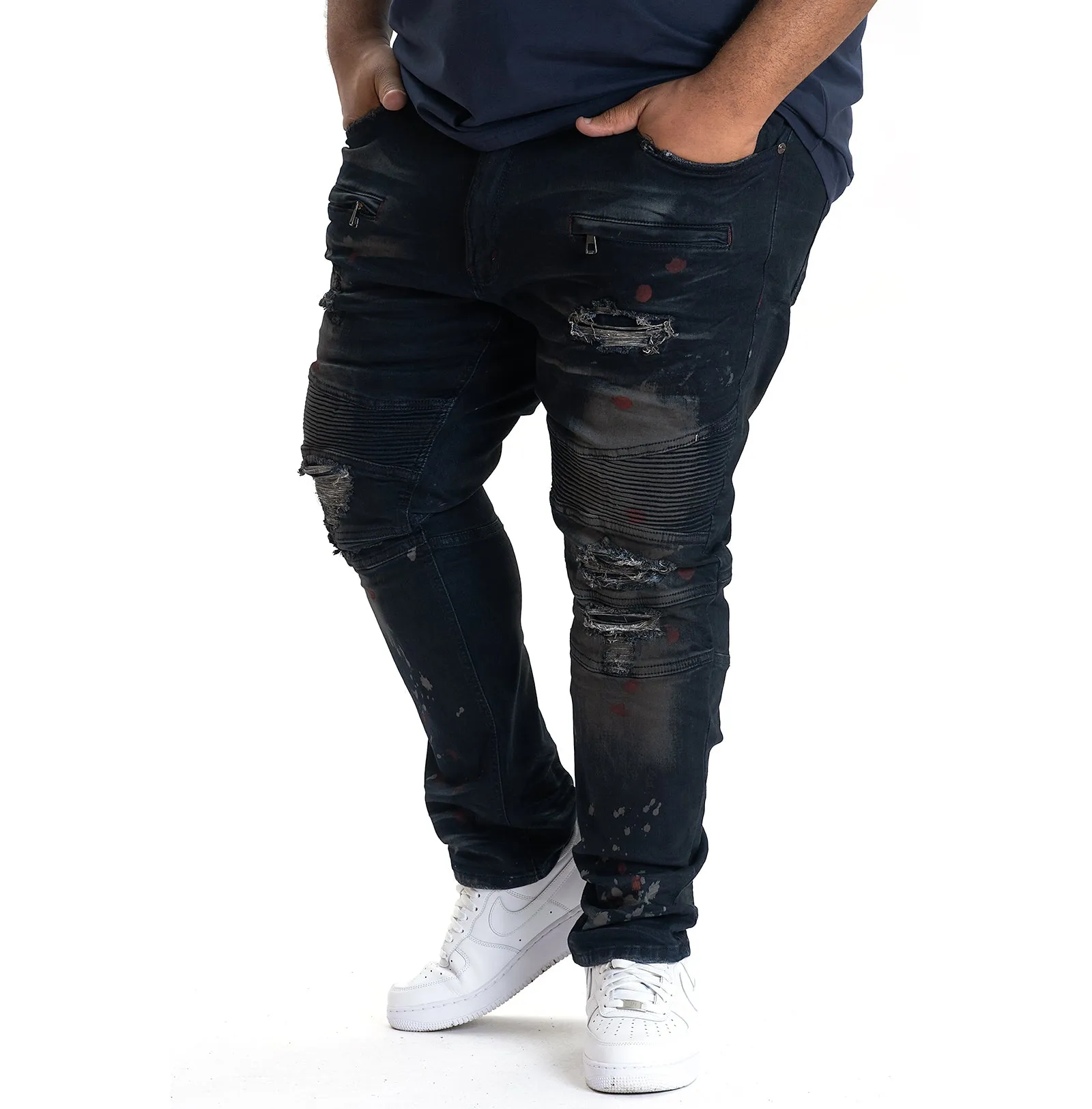 M1909 Medano Biker Jeans - Vintage Wash