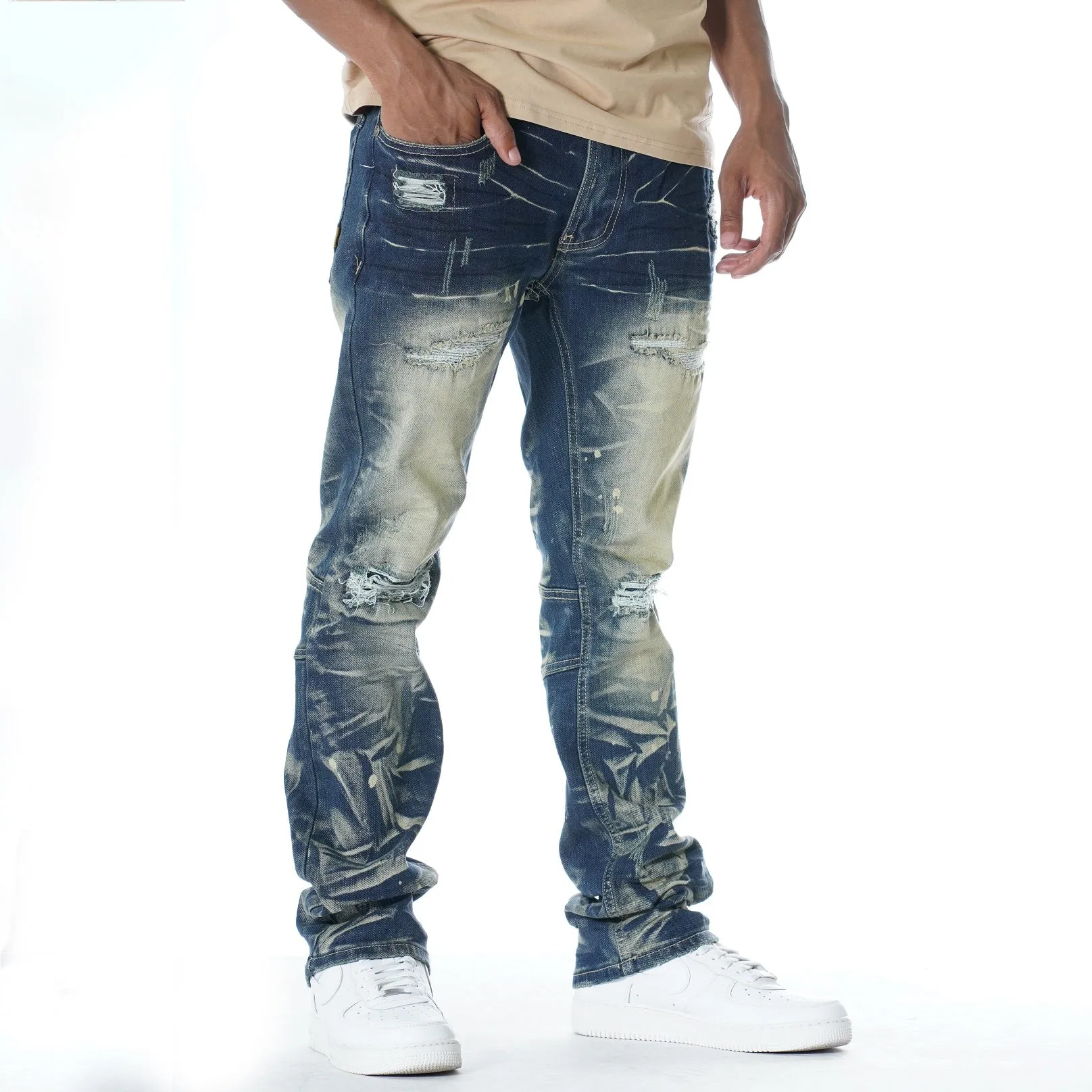 M1911 Rona Shredded Jeans - Dirt