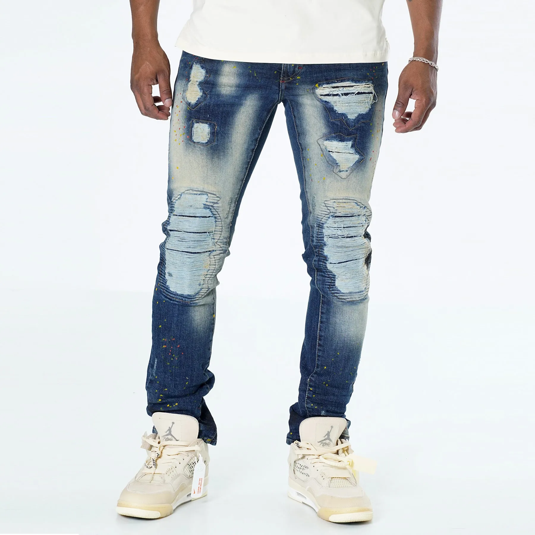 M1920 Zuma Shredded Jeans - Dirt Wash