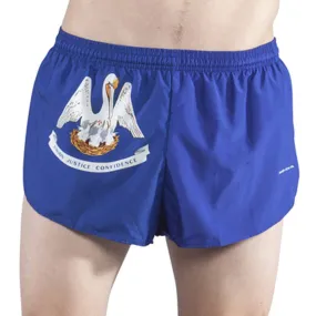 Men's 1" Elite Split Shorts- Louisiana