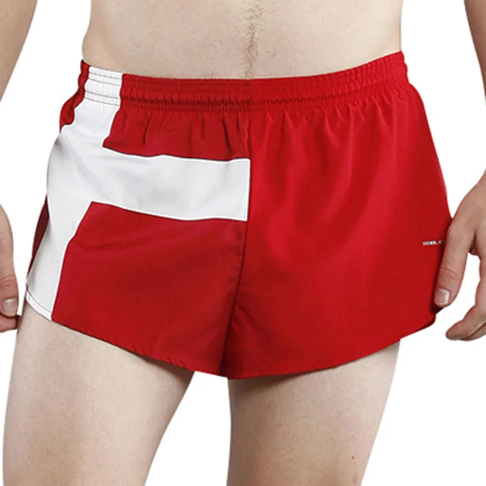 Men's Flag 1" Elite Split Shorts [D-F] - Denmark