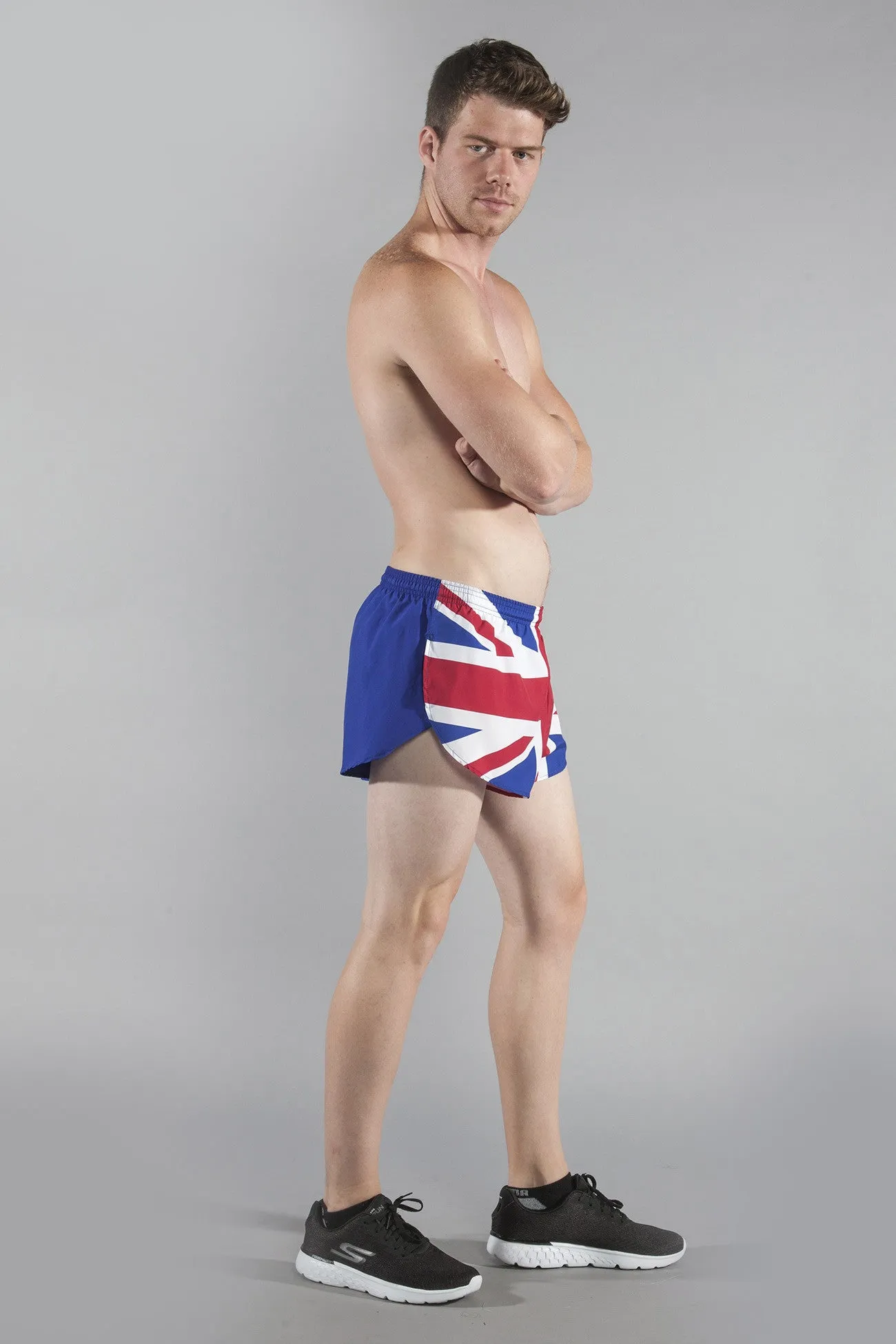 Men's Flag 1" Elite Split Shorts [G-I] - Great Britain