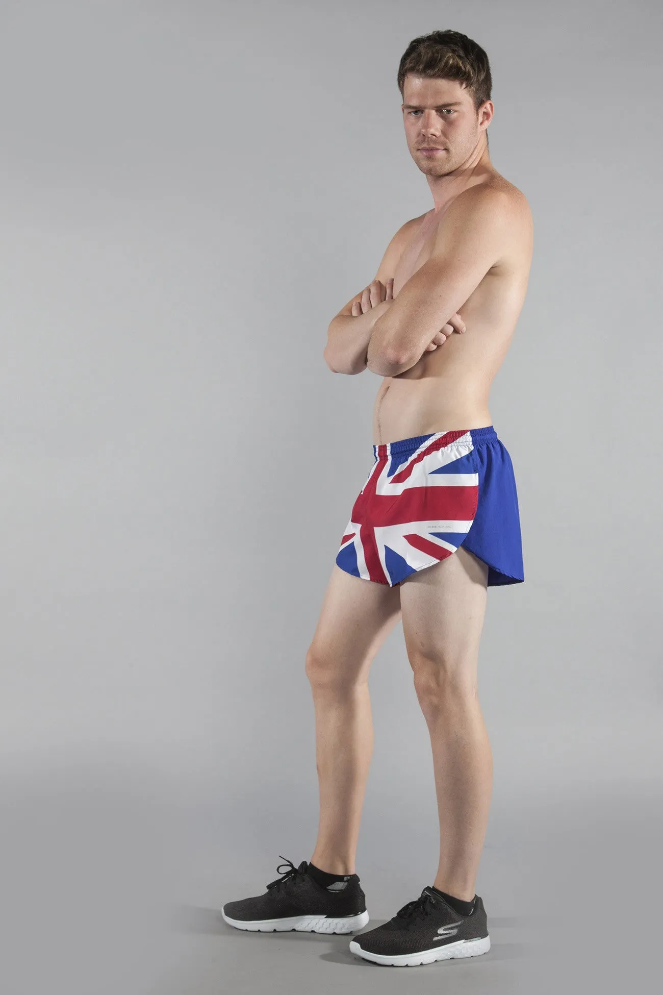 Men's Flag 1" Elite Split Shorts [G-I] - Great Britain