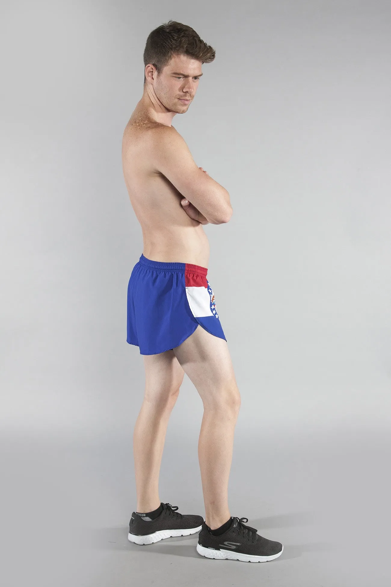 Men's Flag 1" Elite Split Shorts [M] - Missouri