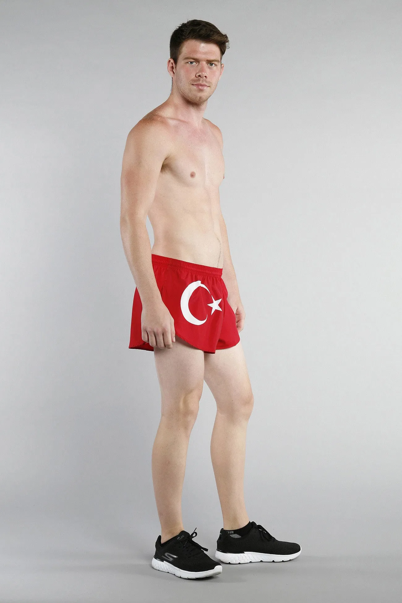 Men's Flag 1" Elite Split Shorts [S-T] - Turkey