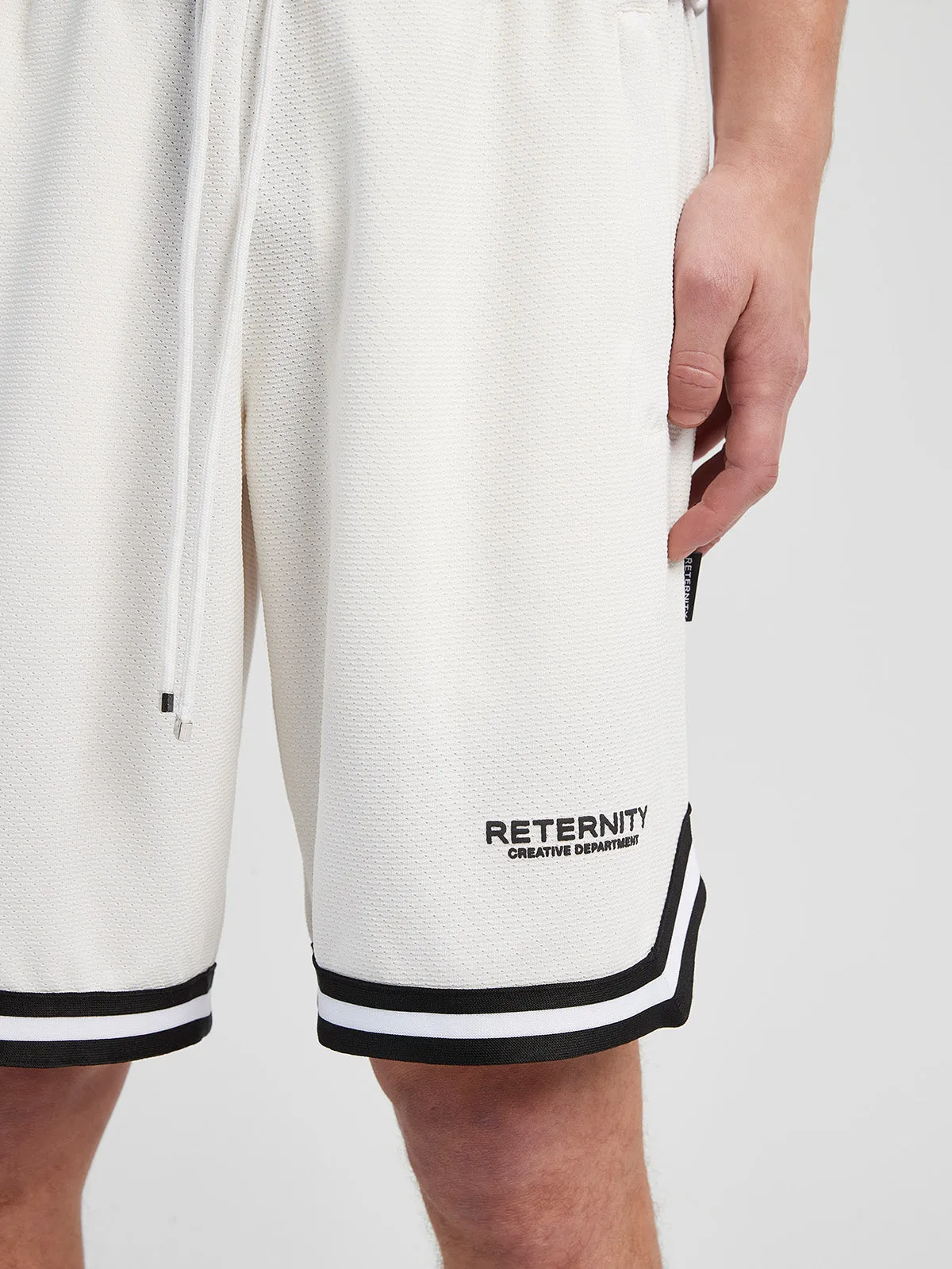 MESH SHORTS CREATIVE DEPT - OFF WHITE