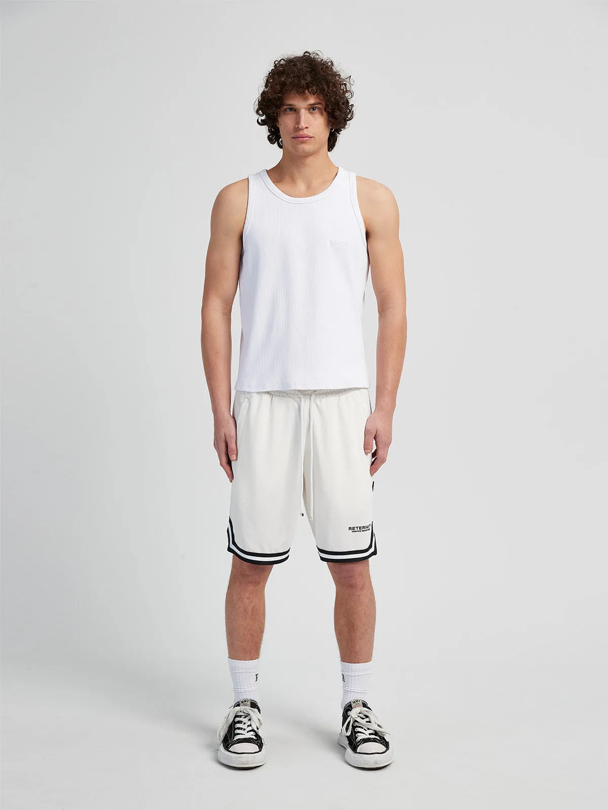 MESH SHORTS CREATIVE DEPT - OFF WHITE