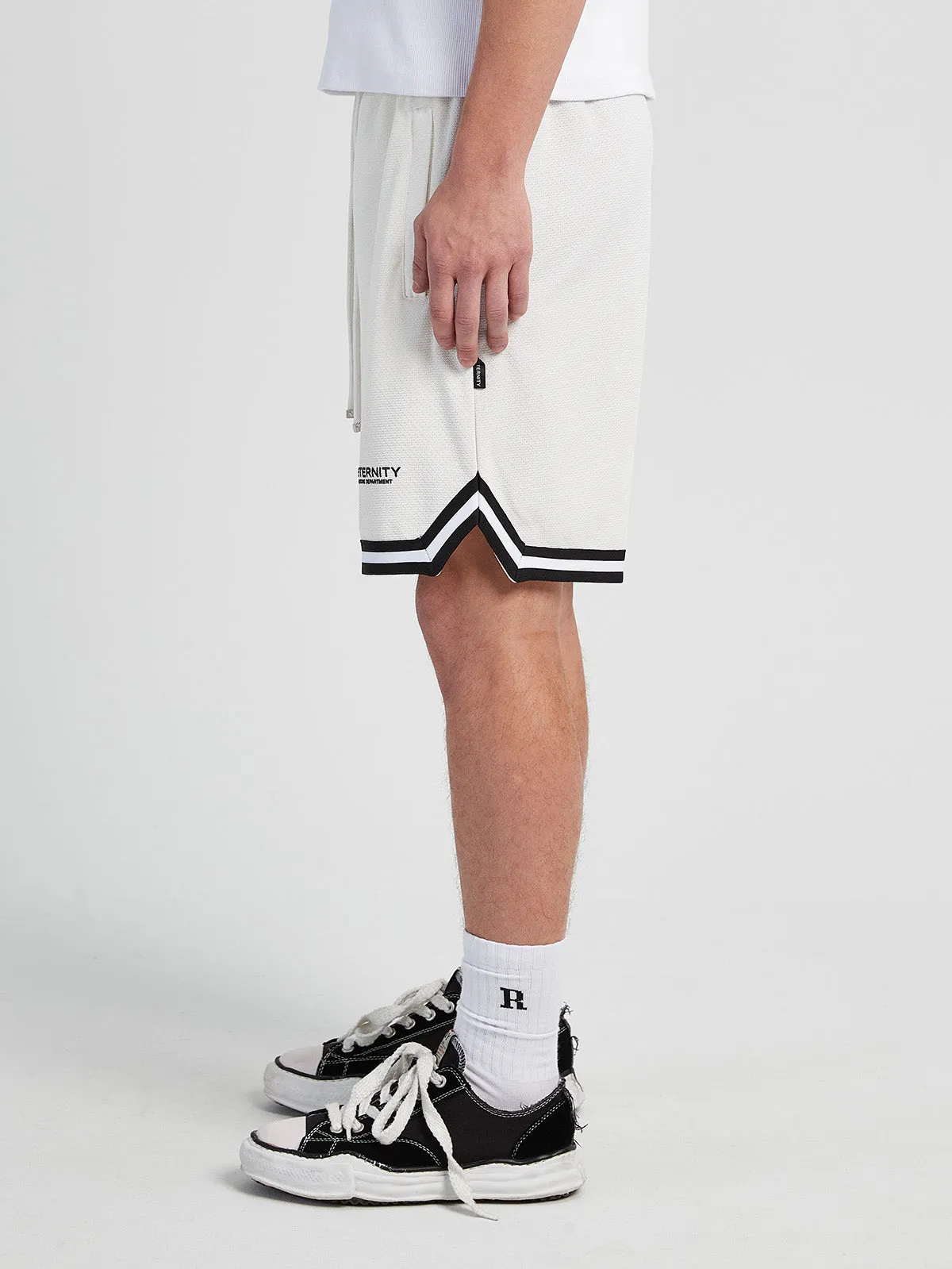 MESH SHORTS CREATIVE DEPT - OFF WHITE