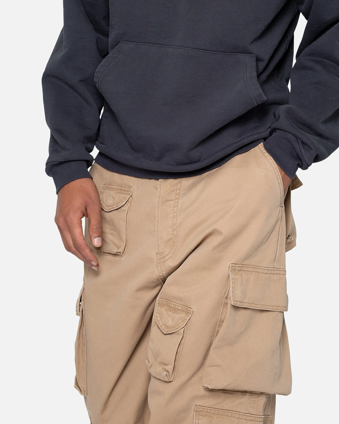 MNML Baggy Cargo Pants Khaki