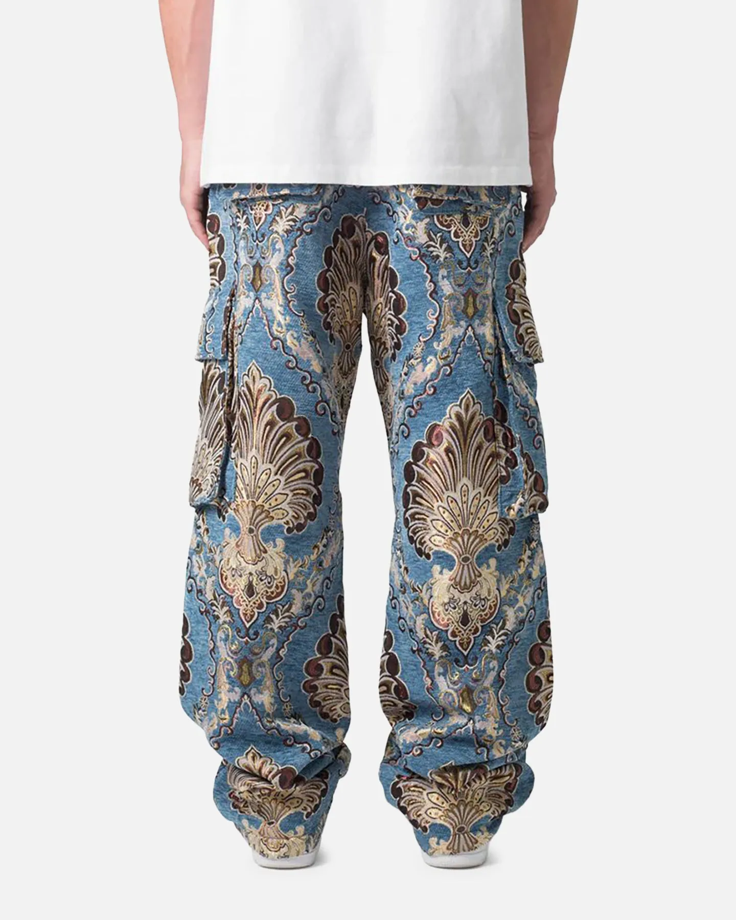 MNML Ultra Baggy Jacquard Floral Cargo Pants Multi Floral