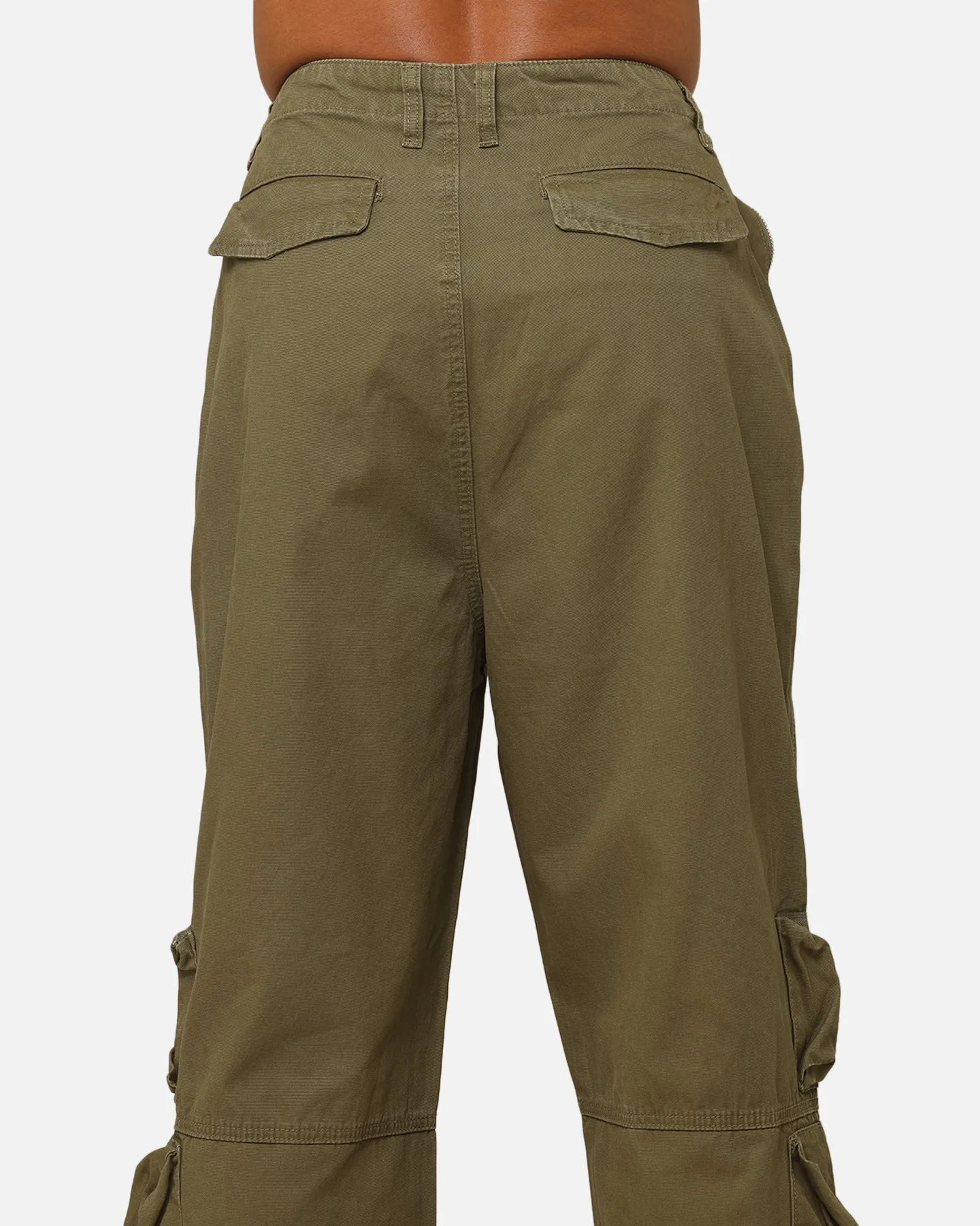 MNML Ultra Baggy Tactical Cargo Pants Olive