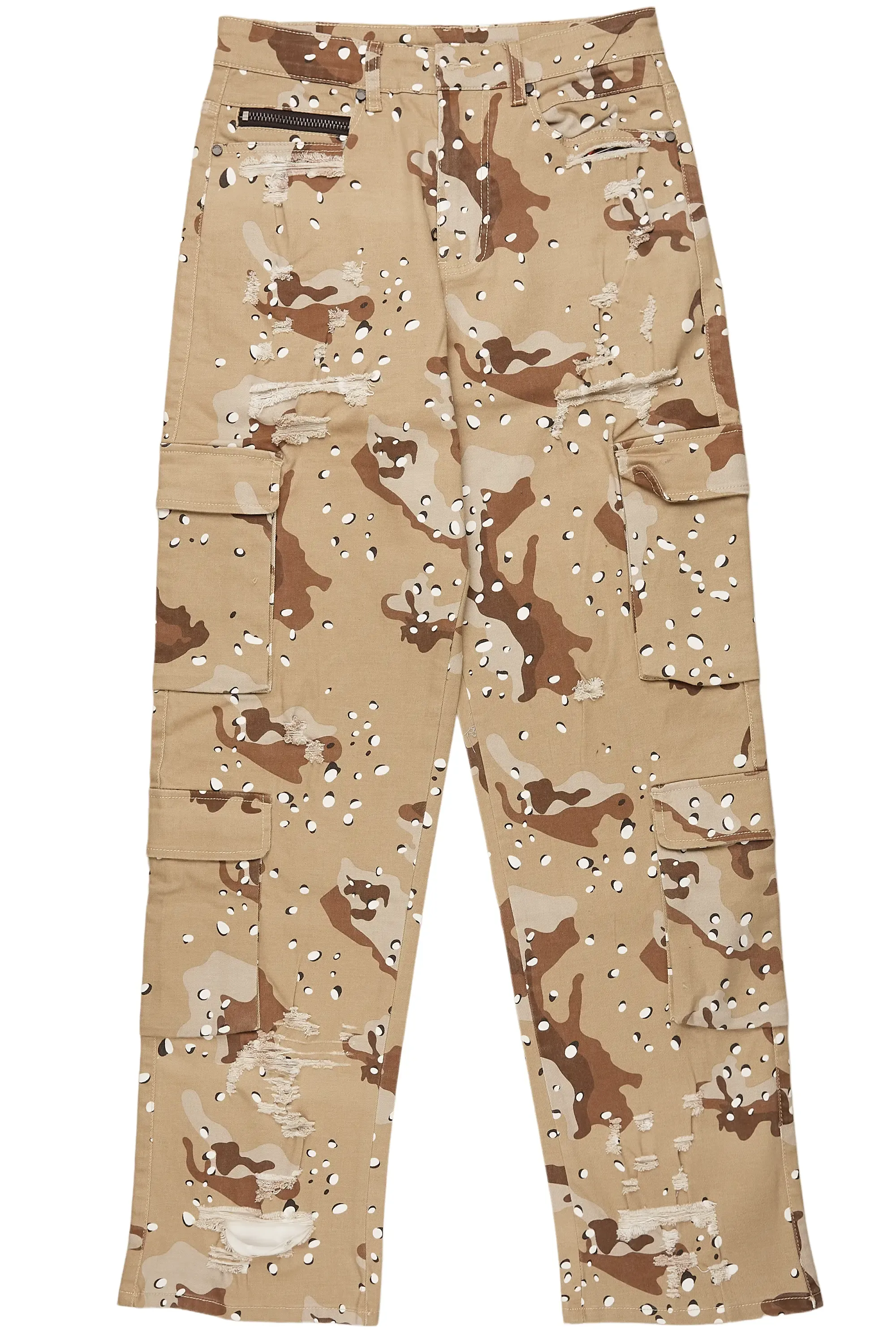 Morten Desert Camo Baggy Fit Cargo Jean