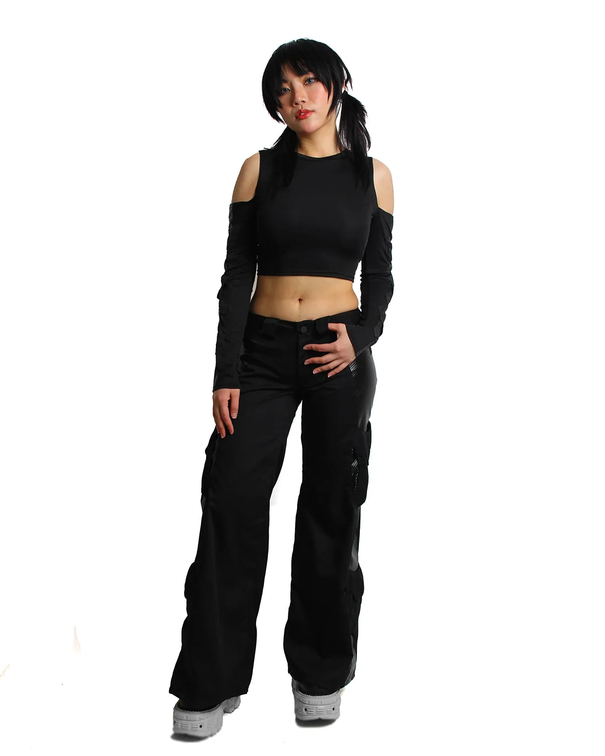 NANOTECHI FLARE TROUSERS WOMENS