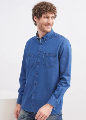 New Lambert shirt - regular fit, in cotton denim (DENIM)